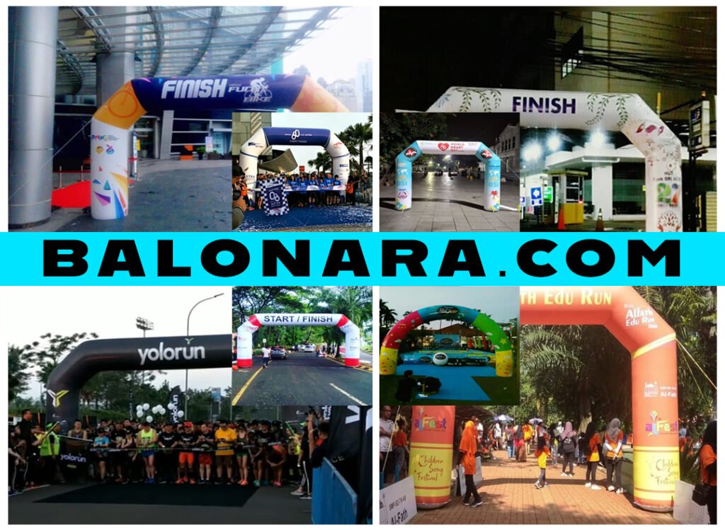 Balon gapura megah dengan warna-warni. Cocok untuk pembukaan toko, event kampus, ulang tahun & promosi.